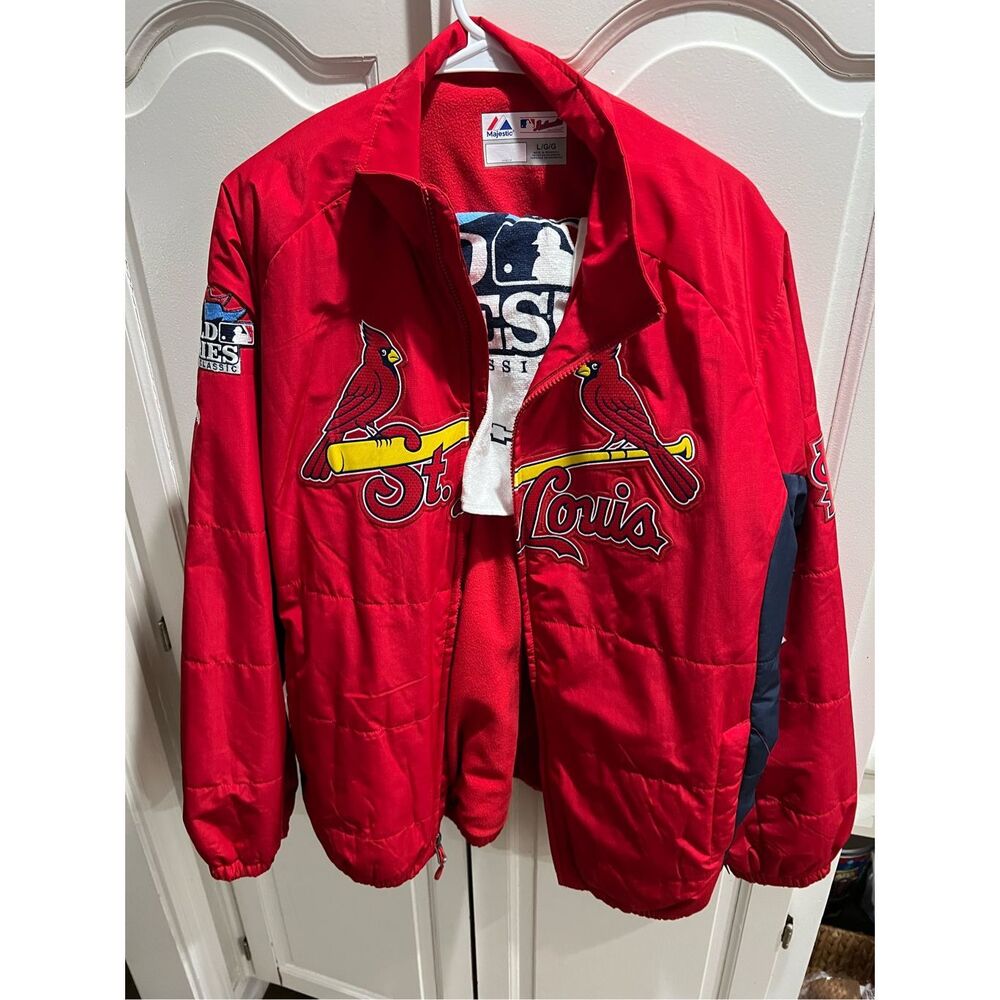 St. Louis Cardinals Majestic 2013 World Series Jacket Men’s Large MLB Authentic